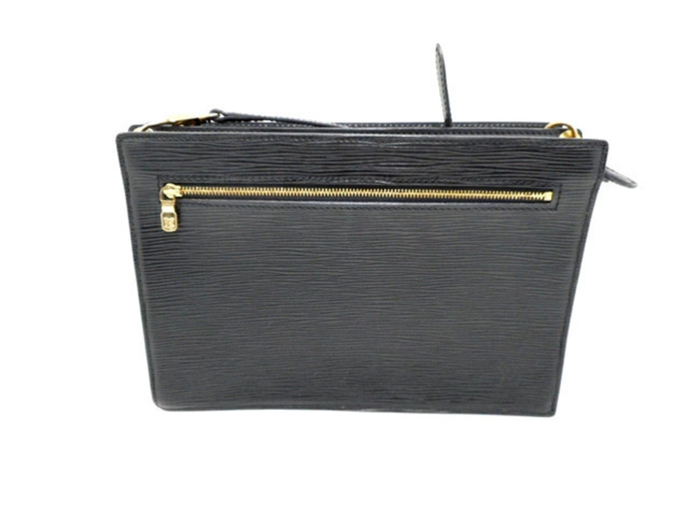 LOUIS VUITTON Bag Shoulder Engien Epi Noir Black